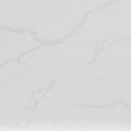 Calacatta Nuvo 110x26 White Quartz Prefab