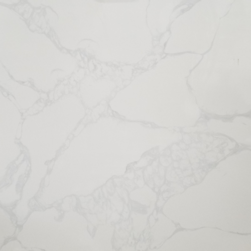 Calacatta Skyline White Quartz Slab 0