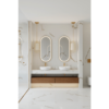 Calacatta Venetian 110x26 White Quartz Prefab 0