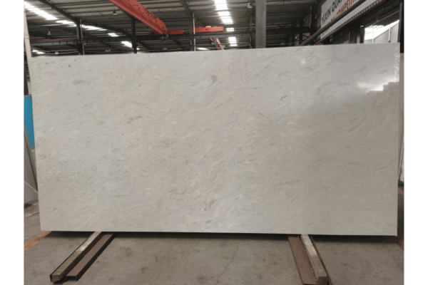 Pearl Grey Gray Quartz Slab 1