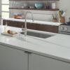 Arctic White 108x42 Polished Quartz Prefab 2