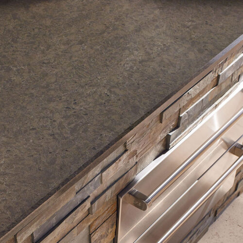 Babylon Gray 112x26 Polished Quartz Prefab 0