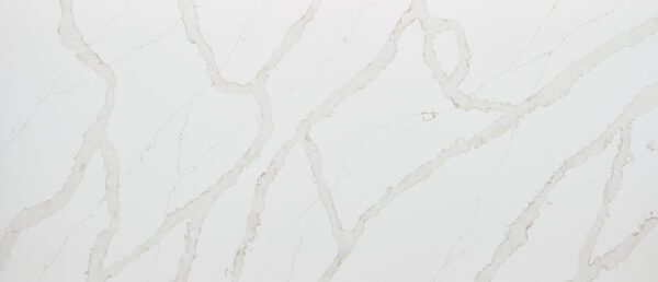 Calacatta Goa 108x42 White Polished Quartz Prefab 1