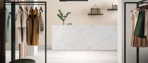 Calacatta Viraldi 108x42 White Polished Quartz Prefab 7