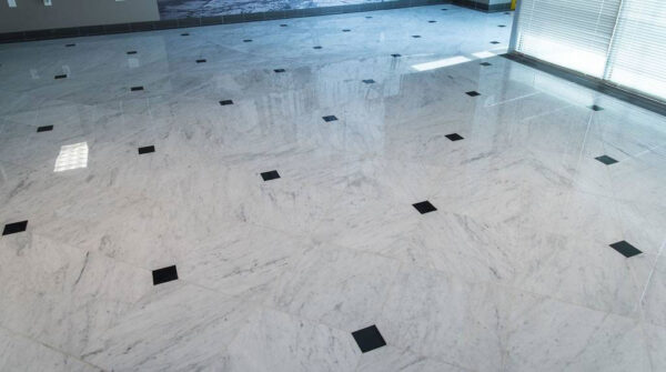 Carrara White 112X26 Polished Marble Prefab 5