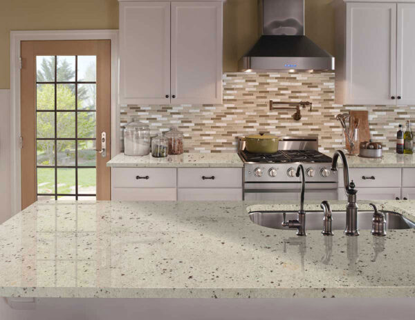 Colonial White 112x26 Polished Granite Prefab 1