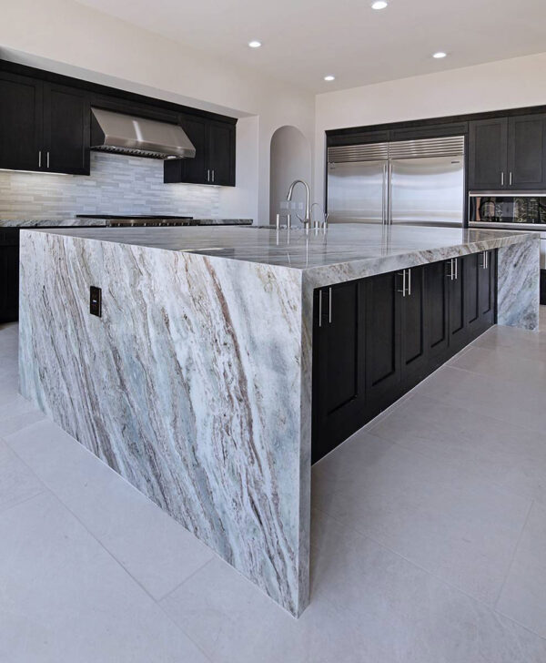 Fantasy Brown Brushed 112X26 Marble Prefab 3