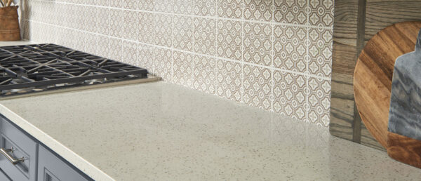 Iced White 112X26 Polished Quartz Prefab 1