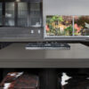 Manhattan Gray 108x42 Polished Quartz Prefab 1