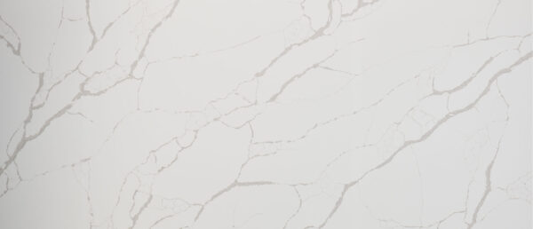 Calacatta Laza 108x42 White Polished Quartz Prefab 6