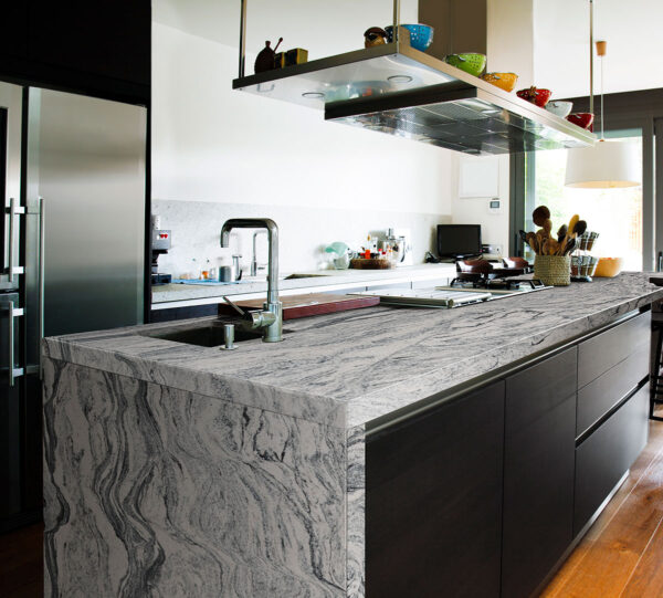 Silver Cloud 108x42 Gray Polished Granite Prefab 0