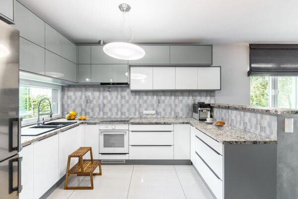 White Glimmer 112X26 Polished Granite Prefab 3