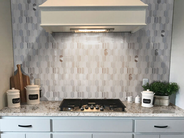 White Glimmer 112X26 Polished Granite Prefab 2