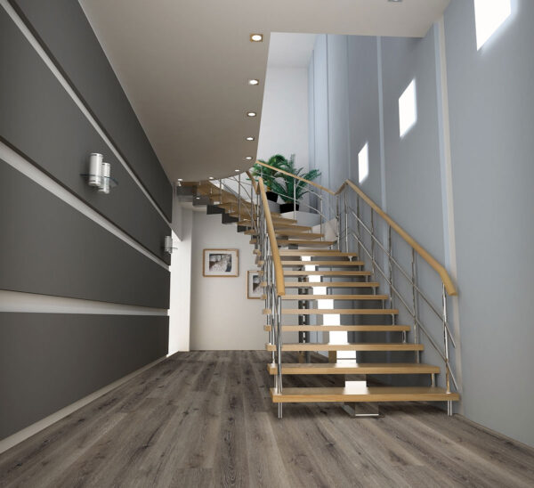 Wilmont - Flexible Dry-Back (Glue-Down) Charcoal Oak 7.36X48.31 7x48 Lvt Glue Down Vinyl Plank 3