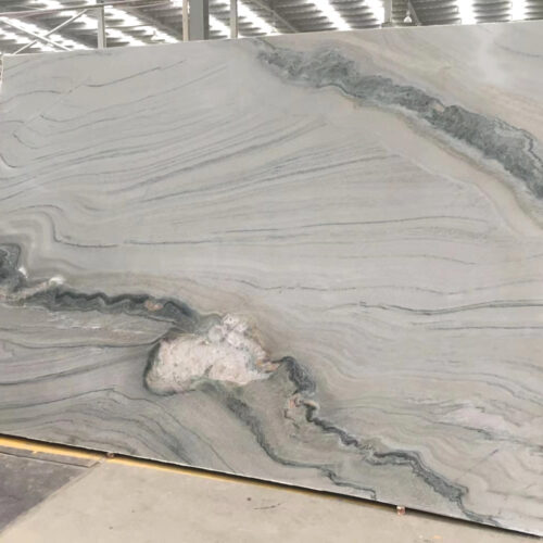 Quartzite slabs Acquarella 110X26 White Slab 0