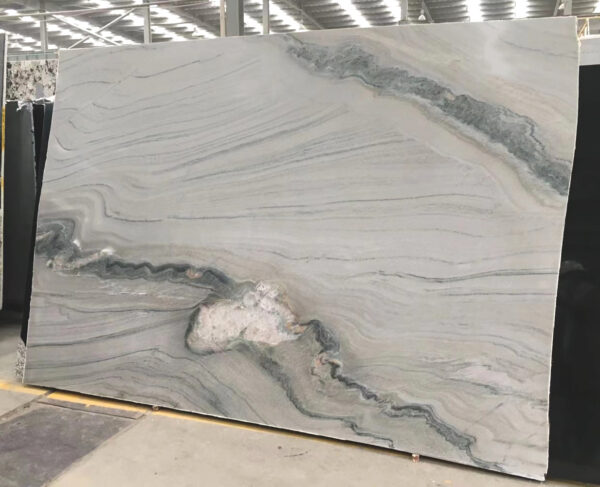 Quartzite slabs Acquarella 110X42 White Slab 0