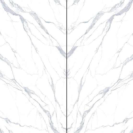 Porcelain slabs Bianco Lumeno 126x63 White Matte Slab 1