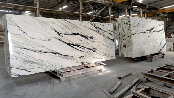 Marble Slabs Milia 110X26 White Slab