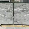 Quartzite slabs Nuage 110X26 White Slab 1