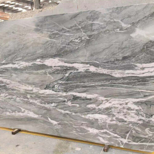 Quartzite slabs Nuage 110X26 White Slab 0