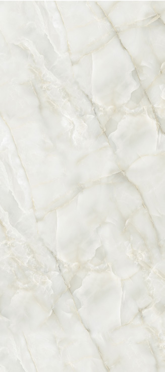 Porcelain slabs Onice White 126x63 Polished Slab