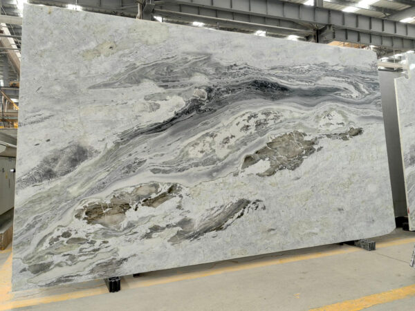 Quartzite Slabs Rhino Grey 110X42 Gray Slab 1