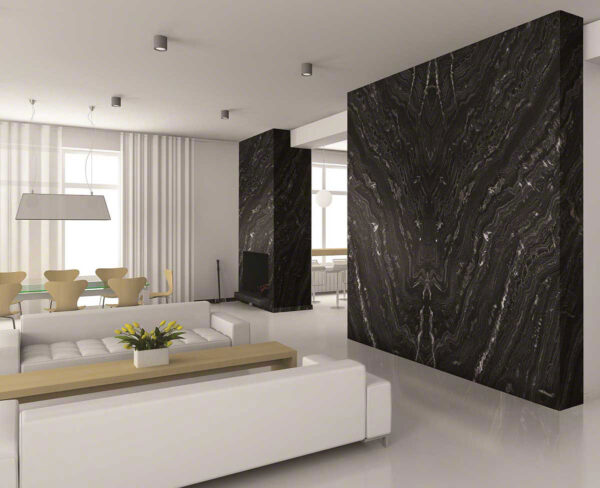 Agatha Black Polished Granite Slab 6