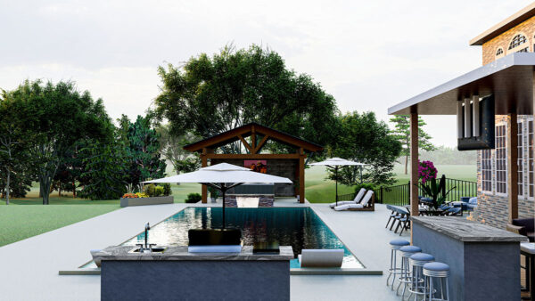 Gray Mist Brushed Granite Slab 4