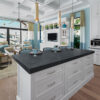 Nero Mist Honed Black Granite Slab 1