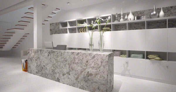 Salinas White Polished Granite Slab 9