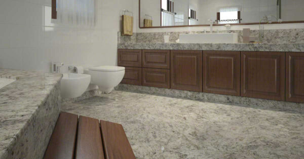 Salinas White Polished Granite Slab 8