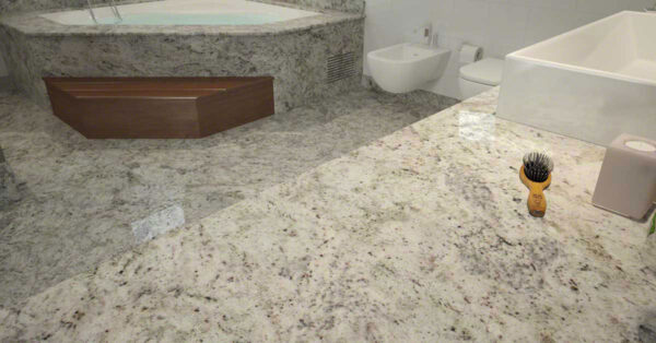 Salinas White Polished Granite Slab 4