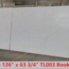Quartz Stone Slabs Calacatta Cantania 126x63 3/4 White Slab 2