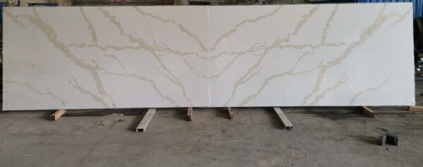 Quartz Stone Slabs Calacatta Gold 126x63 3/4 Slab 6