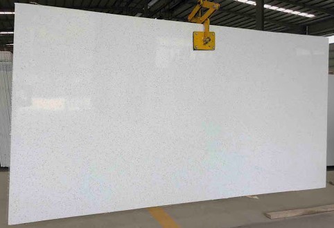 Quartz Stone Slabs Bloom White 110x42 Slab 0