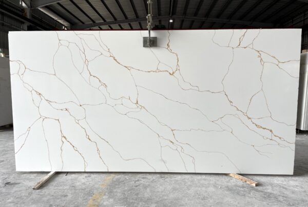 Quartz Stone Slabs Jayapura 110x42 Gray Slab 1