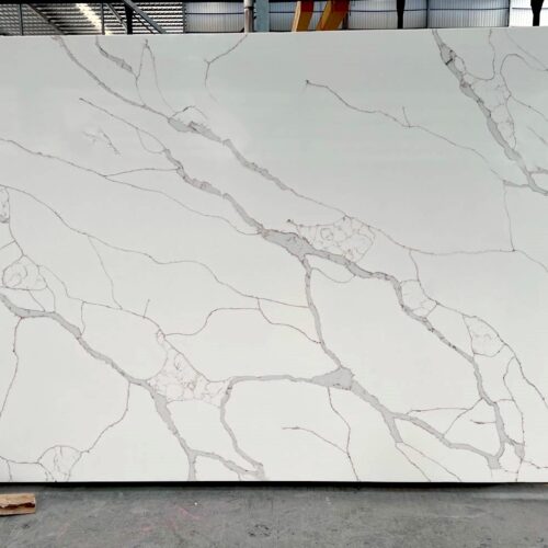 Quartz Stone Slabs Calacatta Celia 110x36 Unknown Slab