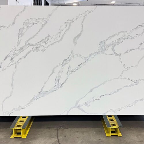 Quartz Stone Slabs Calacatta Caprese 110x36 Unknown Slab 0