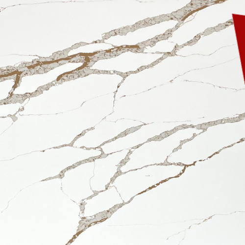 Quartz Stone Slabs Amaretto 138x79 White Slab 0