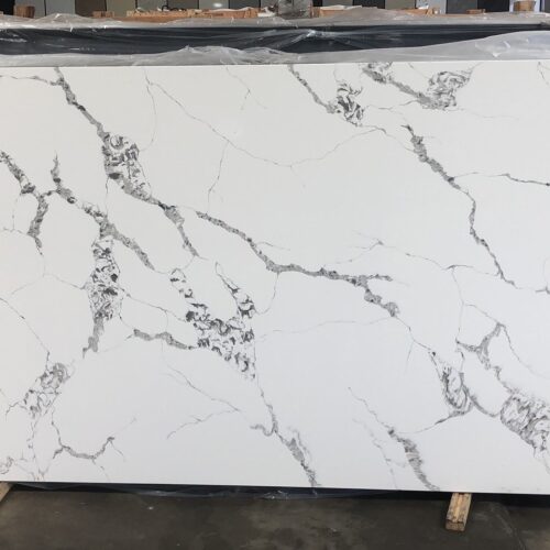 Quartz Stone Slabs Calacatta Swan 110x36 Unknown Slab