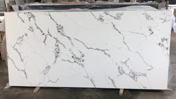 Quartz Stone Slabs Calacatta Swan 110x36 Unknown Slab