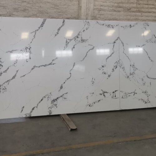 Quartz Stone Slabs Calacatta Swan 110x42 Slab 0