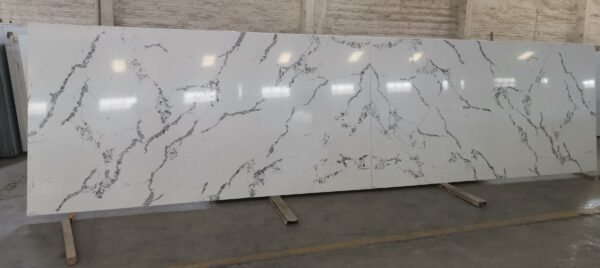 Quartz Stone Slabs Calacatta Swan 110x42 Slab 0