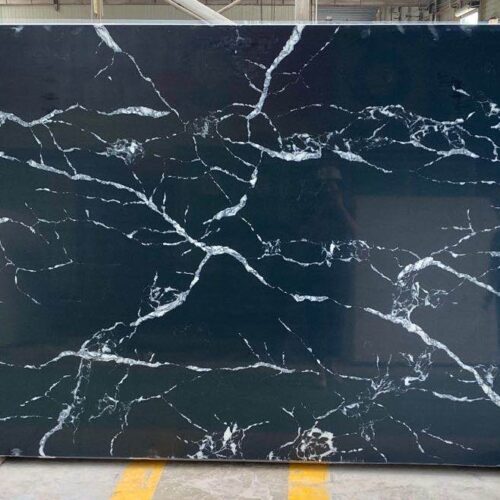 Quartz Stone Slabs Calacatta Noir 110x36 Unknown Slab