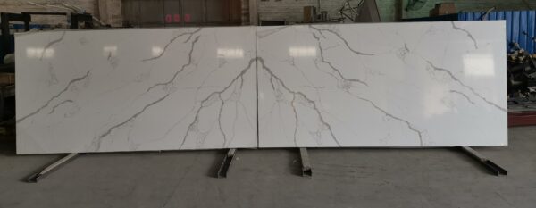 Quartz Stone Slabs Calacatta Barra 110x42 Slab 0