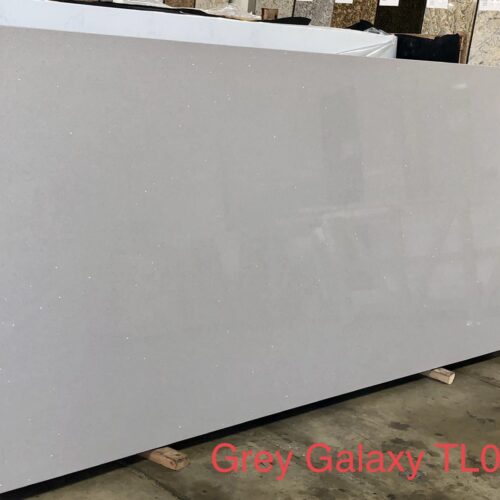 Quartz Stone Slabs Grey Galaxy 110x36 Gray Slab