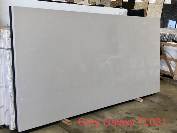 Quartz Stone Slabs Grey Galaxy 110x36 Gray Slab