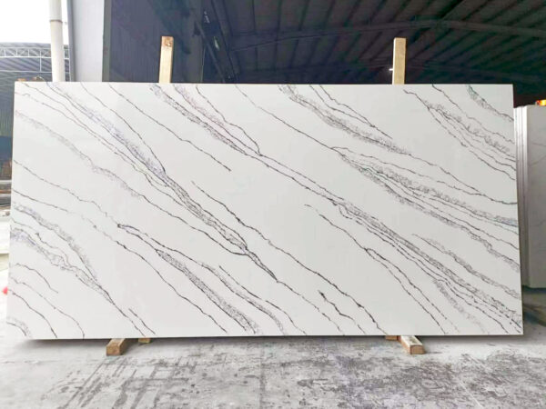 Quartz Stone Slabs Ice Black 110x36 Slab 1