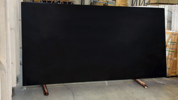 Quartz Stone Slabs Pure Black 110x36 Slab