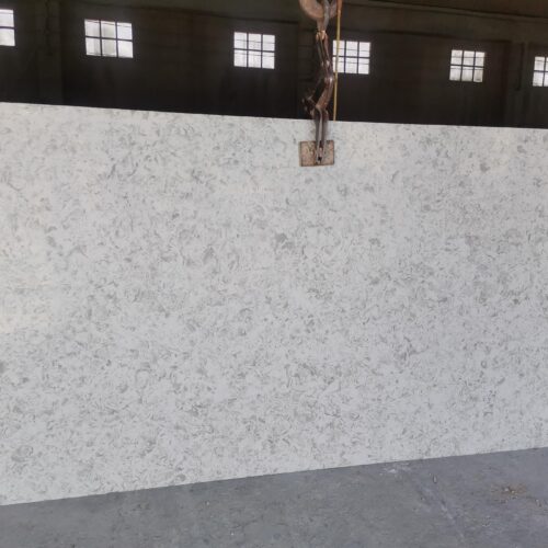 Quartz Stone Slabs White Galaxy 110x52 Slab 0